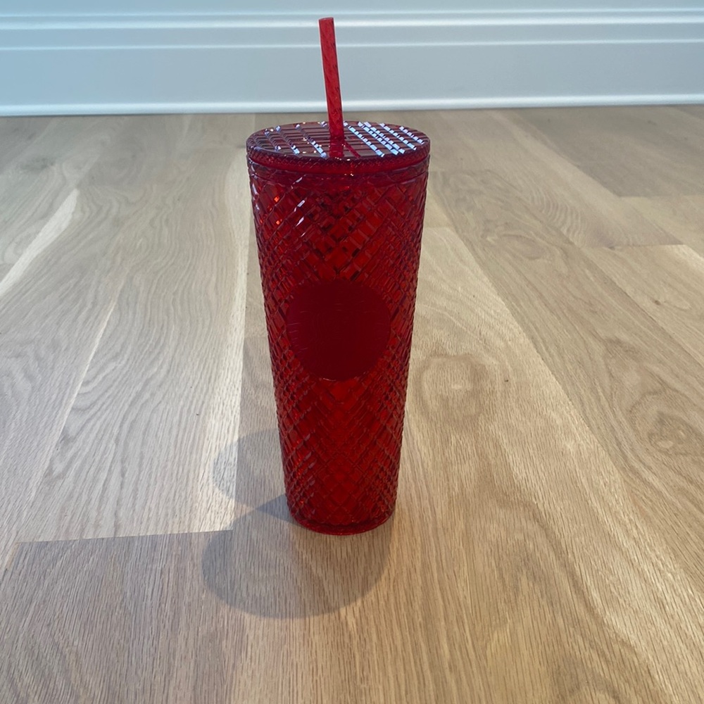 Starbucks￼ Red Winter Holiday 2021 Jeweled Tumbler Cold Cup 24oz.
